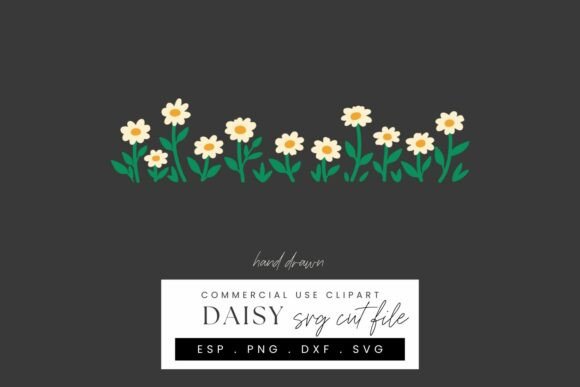 Download Daisy Border Papercraft SVG Cut File - Craft Collection