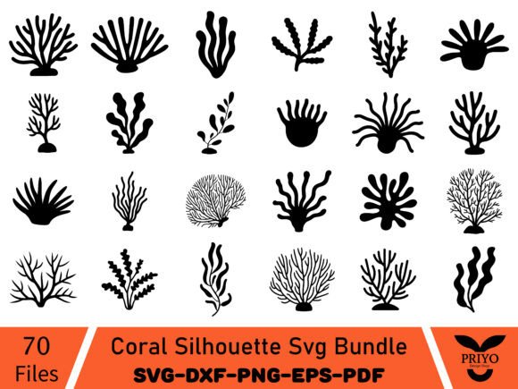 Download Coral Silhouette Svg Bundle, Coral SVG - Coral svg Collection