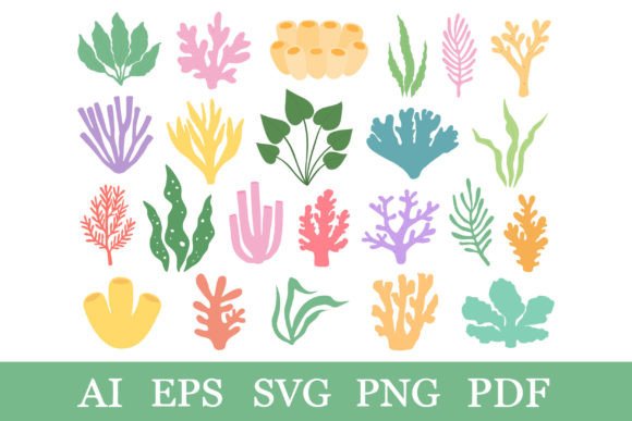 Download Collection Sea Coral SVG. Seaweed SVG - Coral svg Collection