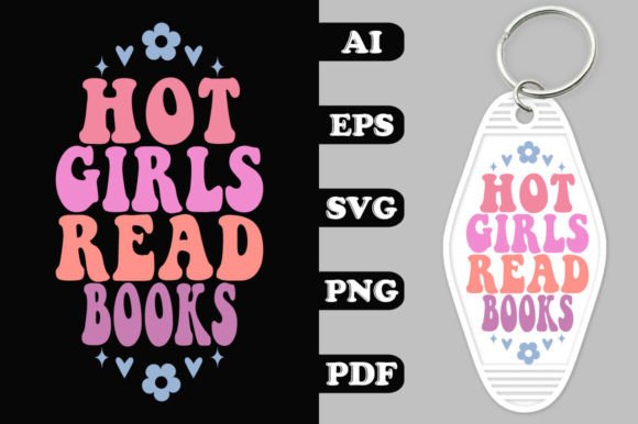 Download Hot Girls Read Books Groovy Key Chain SV - Premium Resources
