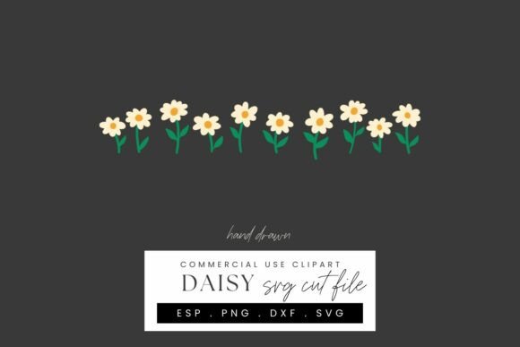 Download Daisy Border Papercraft SVG Cut File - Craft Collection