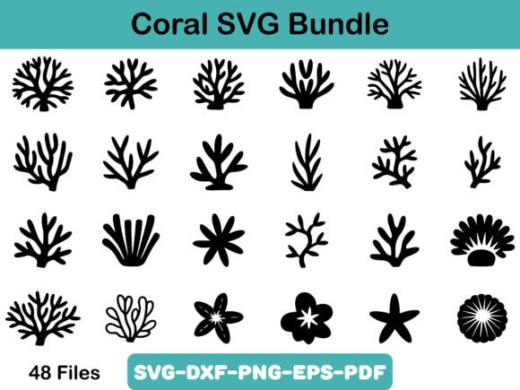 Download Coral SVG Bundle, Coral Silhouette - Coral svg Collection
