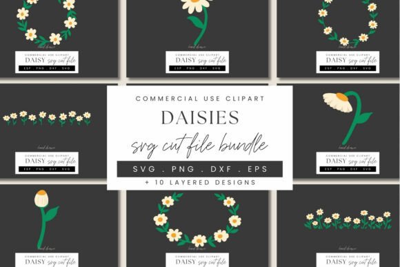 Download Daisy Papercraft SVG Bundle, Layered - Craft Collection