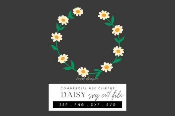 Download Daisy Wreath Papercraft SVG Cut File - Craft Collection