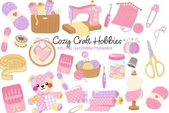 Download Cute Cozy Craft Hobbies Clipart - Premium Resources